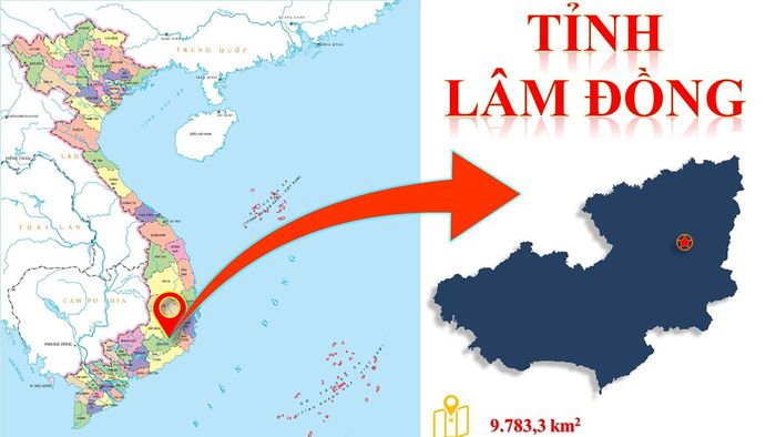 Vị trí của Lâm Đồng