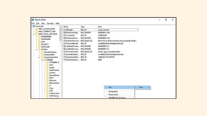 Can thiệp Registry khi gặp lỗi the disk is protected bước 3