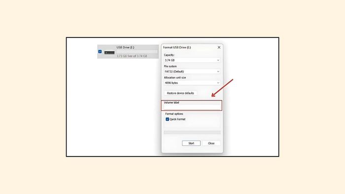 Khắc phục lỗi The disk is write protected bằng cách định dạng USB bước 3