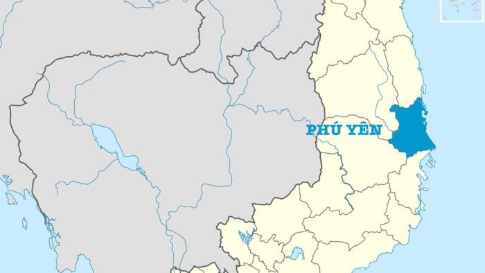 Vị trí địa lý của Phú Yên trên bản đồ Việt Nam