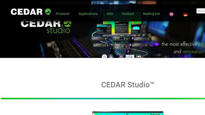 Phần mềm lọc tạp âm Cedar Studio
