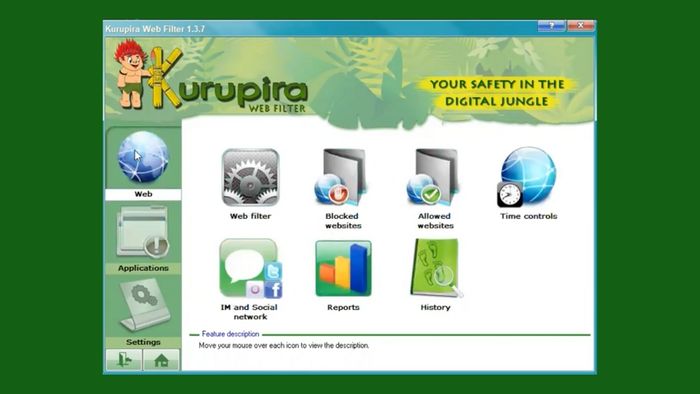 Ứng dụng Kuru Pira Web Filter