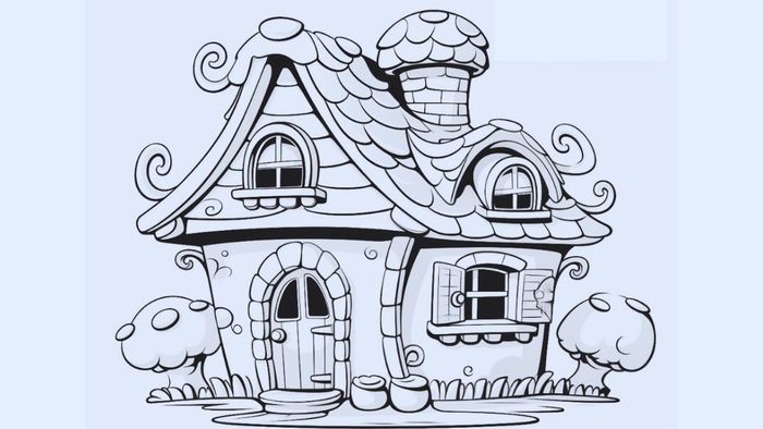 Tranh vẽ ngôi nhà ước mơ độc đáo, mỗi bức tranh là một câu chuyện riêng biệt, đầy ấn tượng.