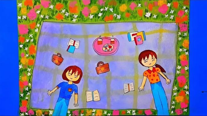 Vẽ tranh về tình bạn chân thành và gắn bó.