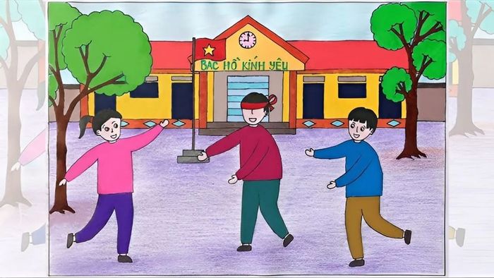 Vẽ tranh về tình bạn ấm áp và chan hòa.