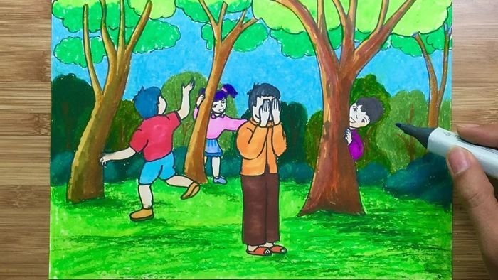 Vẽ tranh về tình bạn trong sáng và thuần khiết.
