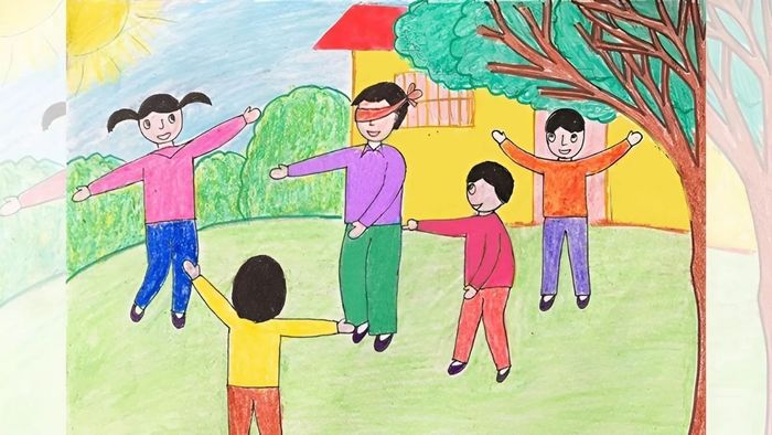 Vẽ tranh về tình bạn trong sáng và thuần khiết.