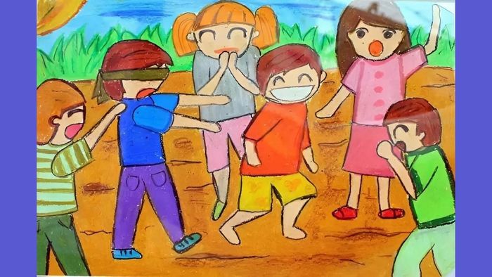 Vẽ tranh về tình bạn tự do và thoải mái.