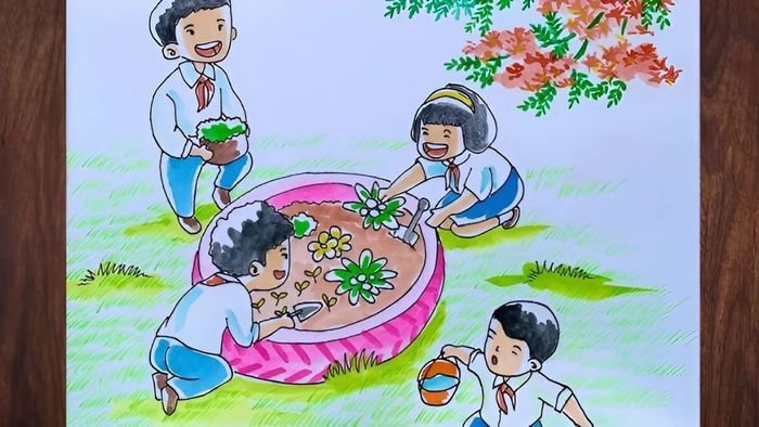 Vẽ tranh về tình bạn bền vững và kiên cố.