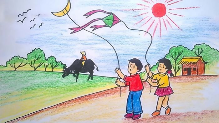 Vẽ tranh về tình bạn nổi bật với những khoảnh khắc khó quên.