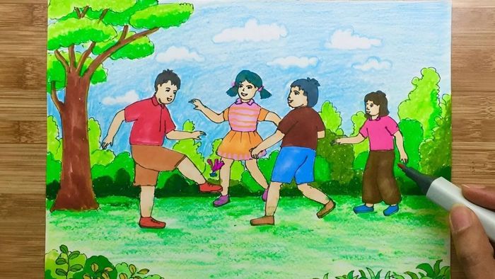 Vẽ tranh về tình bạn chân thành và sâu sắc.