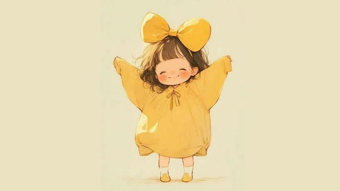 Bức vẽ chibi vừa dễ thương lại xinh xắn, khiến ai cũng phải say mê vì vẻ ngoài ngọt ngào của nhân vật.