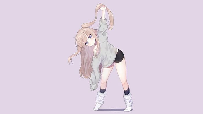 Vẽ quần áo anime mềm mại, uyển chuyển.