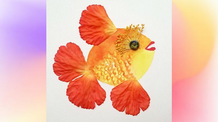 Vẽ tranh từ lá cây với phong cách độc đáo