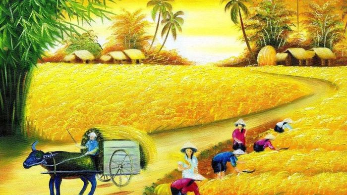Vẽ tranh hoàng hôn đầy nét hoài niệm sâu lắng.