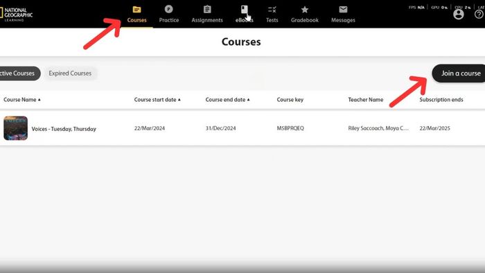 quy trình đăng nhập Spark với tư cách học sinh - bước ba
