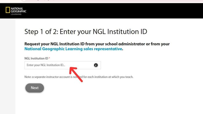 quy trình đăng nhập Spark với tư cách giáo viên - bước ba