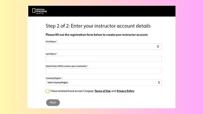 thao tác đăng nhập Spark online dành cho giáo viên - bước bốn