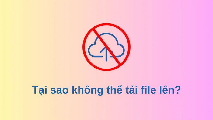 Không thể tải file lên