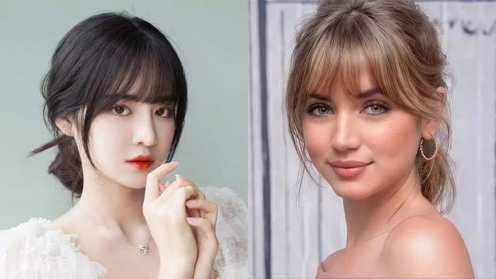 Những kiểu tóc mái Pháp nữ hot nhất - tóc mái cắt ngang