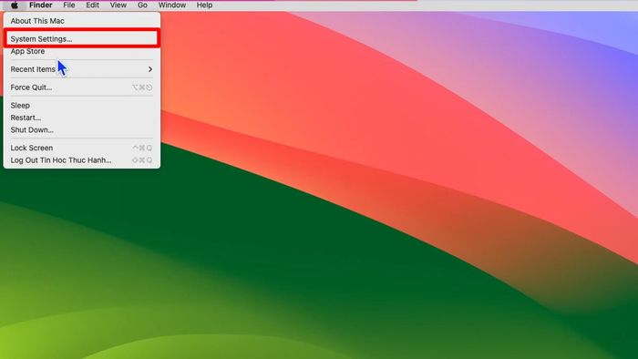 Hướng dẫn thay đổi cài đặt ngôn ngữ hệ thống trên MacOS - bước 1