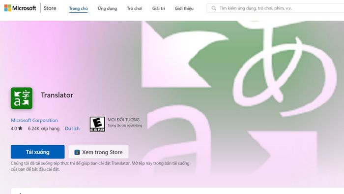 Cách chuyển ngữ từ tiếng Anh sang tiếng Việt trên máy tính bằng Microsoft Translator - bước 1