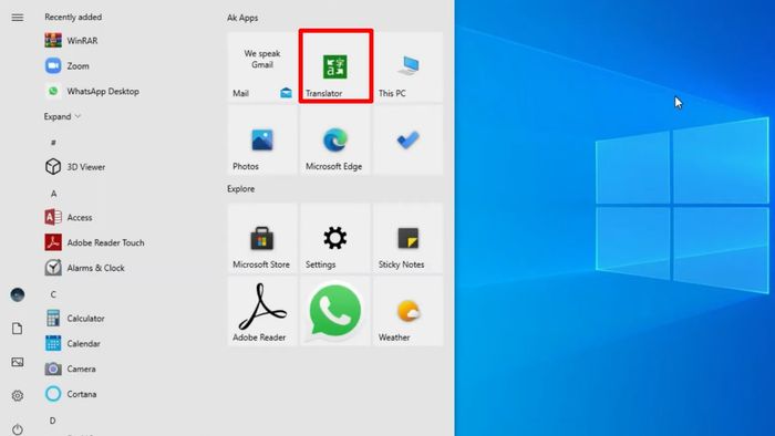 Cách chuyển ngữ từ tiếng Anh sang tiếng Việt trên máy tính bằng Microsoft Translator - bước 2