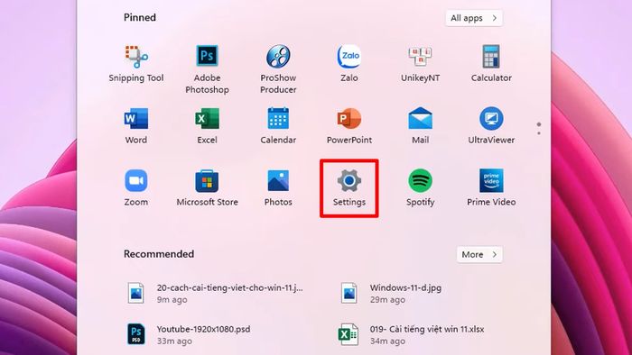 Hướng dẫn thay đổi cài đặt ngôn ngữ hệ thống trên Windows - bước 1