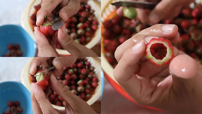 Cách làm mứt atiso đỏ bước 1