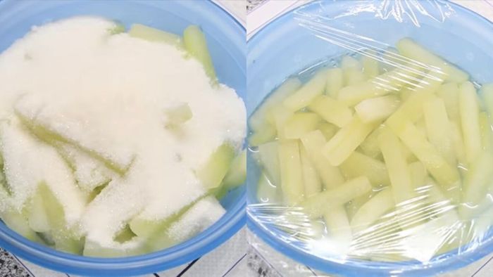 Hướng dẫn làm mứt bí đao không cần phèn chua, tiếp theo là bước 4