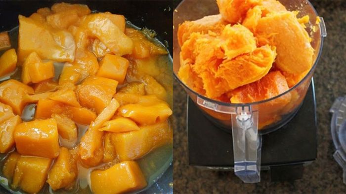 Tiếp theo trong hướng dẫn làm mứt bí đỏ chuối dẻo là bước 3.