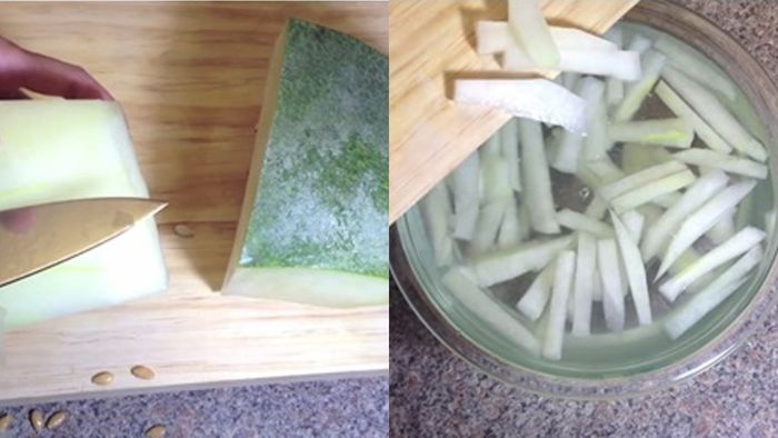 Hướng dẫn thực hiện mứt bí đơn giản - bước 2