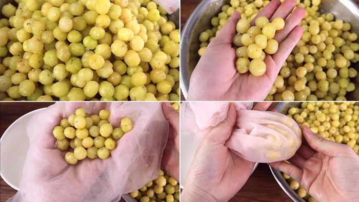 Hướng dẫn làm mứt chùm ruột dẻo ngọt, bắt đầu với bước 1