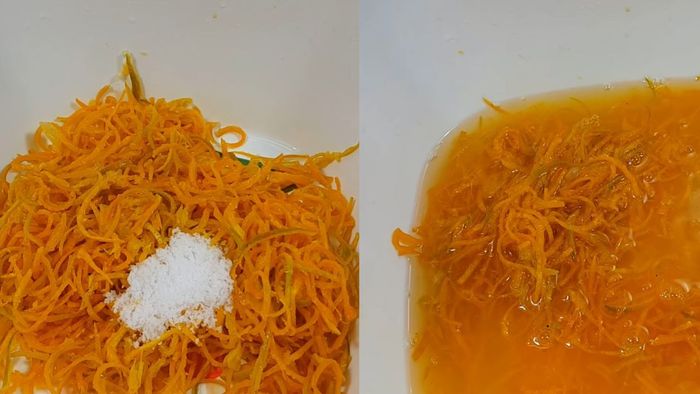 Hướng dẫn làm mứt tắc xắt sợi - Bước 2