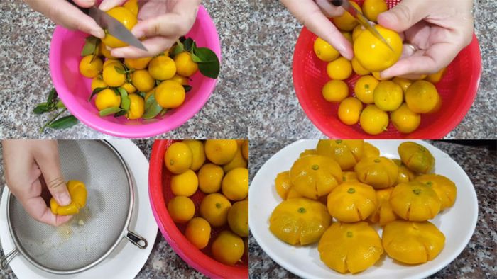 Hướng dẫn làm mứt tắc dẻo từ bước 1