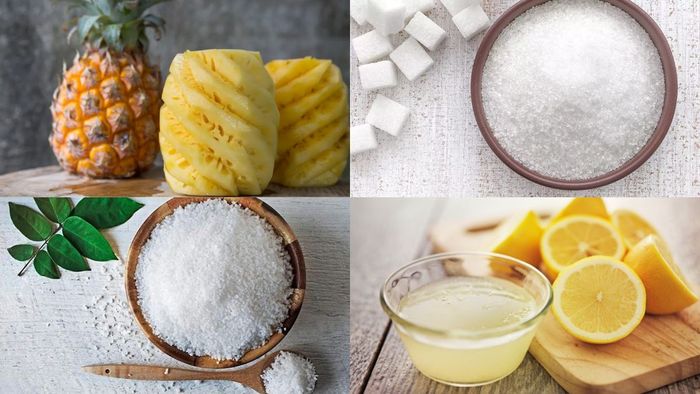 Nguyên liệu cần có để làm mứt thơm nguyên miếng