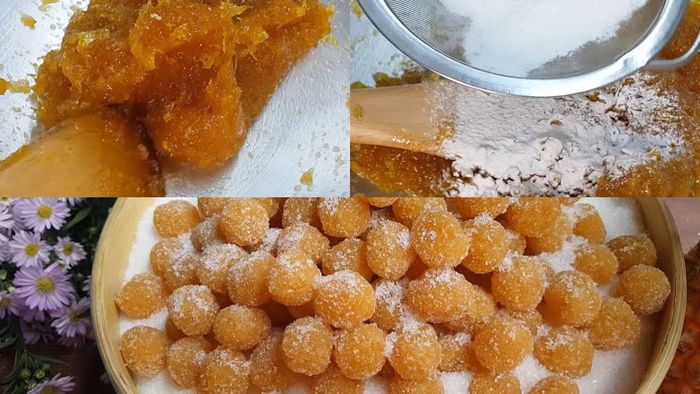 Hướng dẫn thực hiện bước 3 khi làm mứt thơm viên dẻo tròn