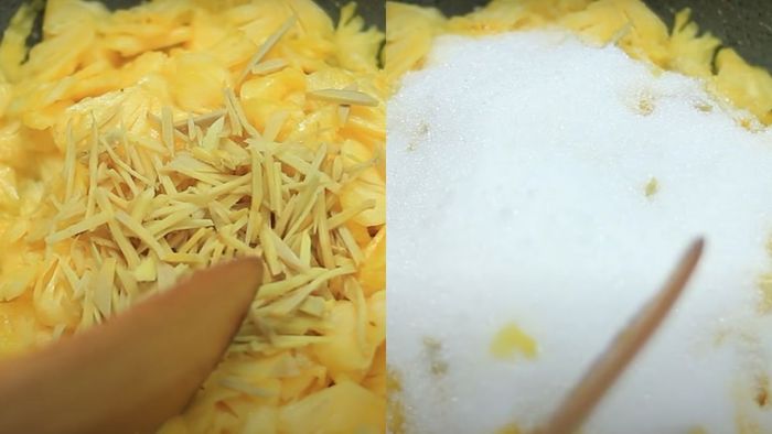 Hướng dẫn làm mứt thơm đậu phộng ở bước 2