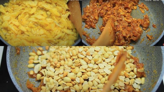 Hướng dẫn cách làm mứt thơm đậu phộng ở bước 3