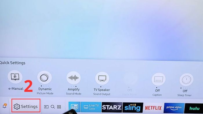 Cách mở HDMI trên tivi Samsung từ 2017 – bước 2