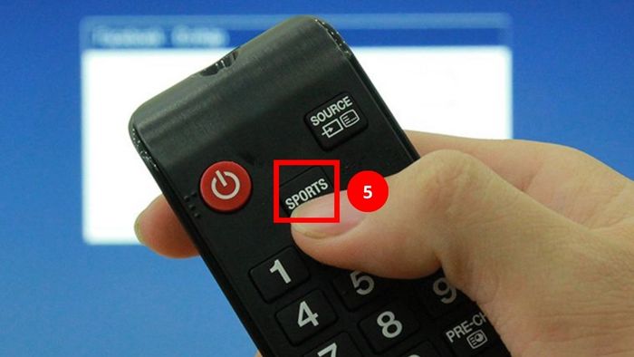 Hướng dẫn sử dụng remote tivi Samsung với nút Sports – Bước 3