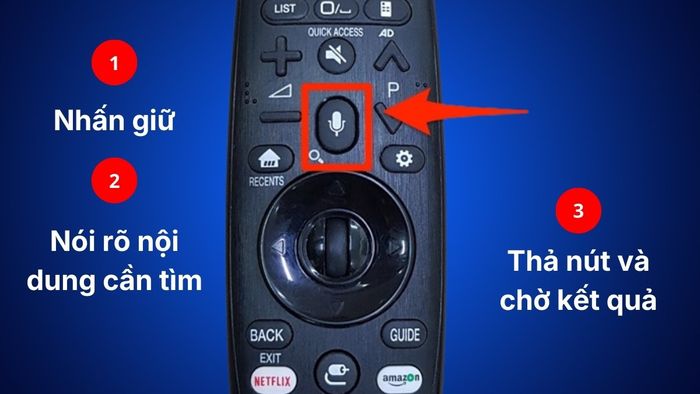 Cách sử dụng remote Samsung để tìm kiếm bằng giọng nói