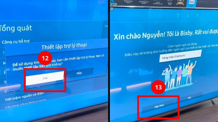 Hướng dẫn sử dụng remote Samsung để tìm kiếm bằng giọng nói – Bước 3 tiếp theo