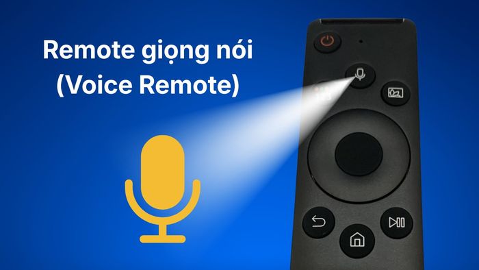 Các dòng remote tivi Samsung phổ biến hiện nay - Remote điều khiển bằng giọng nói (Voice Remote)