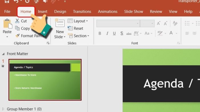 khắc phục lỗi font chữ không đồng bộ - bước 1