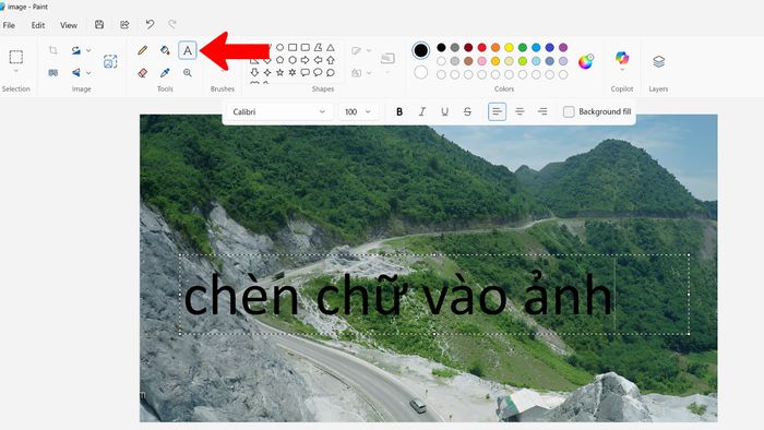 Hướng dẫn chèn văn bản vào ảnh trên máy tính bằng phần mềm Paint
