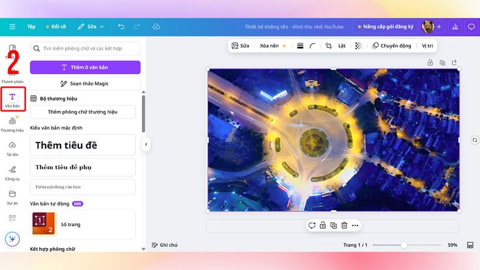 Hướng dẫn chèn văn bản vào ảnh trên máy tính bằng Canva - bước 3