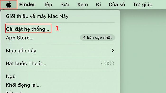 cách bấm chuột phải trên macbook bằng trackpad - bước 1