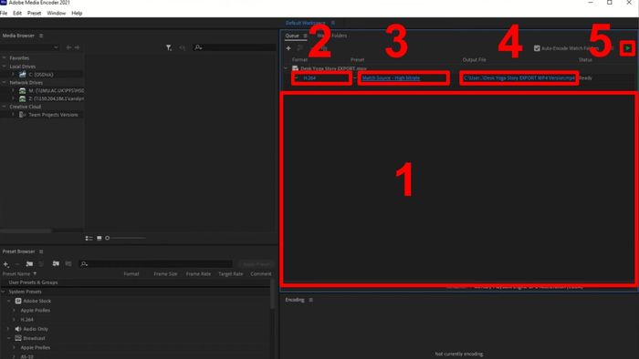 Hướng dẫn chuyển MOV sang MP4 bằng Adobe Media Encoder