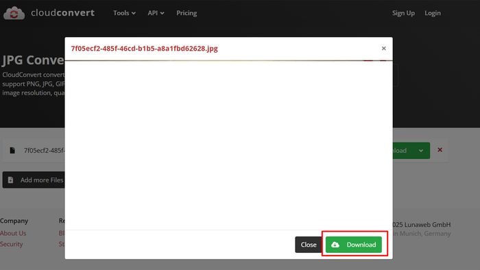 Hướng dẫn chuyển đổi PNG sang JPG bằng CloudConvert - Bước 2
